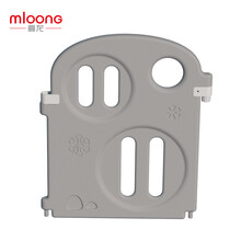 曼龙宝宝游戏围栏婴儿爬行垫学步防护栏儿童安全栅栏室内玩具新品 企鹅围栏单片灰色