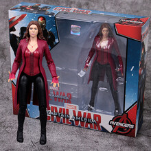 复仇者联盟4 蜘蛛侠 钢铁侠玩具 可动模型 摆件人偶 盒装支架绯红女巫