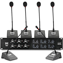 万利达（Malata） W-06一拖六无线麦克风鹅颈麦耳麦领夹麦会议主持演出演讲唱歌无线话筒 接收器+鹅颈*6