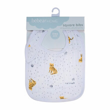 抱抱熊 婴儿口水巾防水儿童宝宝围嘴巾夏季薄款棉质纱布防吐奶围兜  BD8623 小猎豹