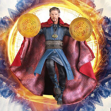 复仇者联盟钢铁战损雷神3蜘蛛侠美国队长12寸模型不可动超大灭霸 奇异博士