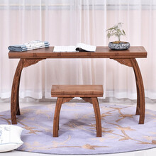 寻古红木家具非洲鸡翅木（学名：非洲崖豆木）中式仿古实木琴台古琴古筝琴桌书桌桌凳学生书法桌国学桌Q