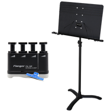 伯尔修斯 专业乐团指挥大谱台 吉他贝斯琵琶古筝小提琴二胡长笛架子鼓可升降折叠加厚加粗曲谱台谱架 【拍下打折】演奏大谱架+谱夹+指力器