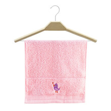 洁丽雅毛巾纯棉童巾儿童小毛巾洗脸婴儿洗面家用卡通可爱童巾宝宝吸水节日送礼团购【4条起不要运费】 红色-单独包装