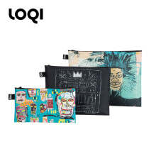 LOQI德国LOQI设计师系列巴斯奎特合作款收纳袋分类整理收纳包