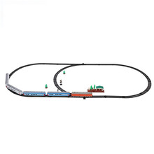 儿童电动火车轨道玩具 中国东风4B内燃机车仿真列车模型轨道套装  早教拼搭玩具 客运套装 官方标配（含3节普通5号电池）