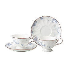 NARUMI/鸣海Rose Blanche双人咖啡杯碟骨瓷210cc 52187-7165