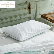 馨亭家纺枕头白鹅毛成人护颈椎枕凉感软柔双面触感四季单人鹅毛枕