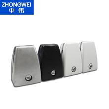 中伟办公屏风夹 职员工位挡板支架移动隔板夹*1个 塑胶款 黑色