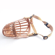 哈特丽软塑胶 狗口罩 狗嘴套 防咬人/防乱叫防误食/宠物保护套 4号