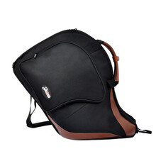 金川连体圆号包乐器包便携包加厚海绵管乐包防磕碰圆号盒圆号包袋 E-7B圆号包  黑色款