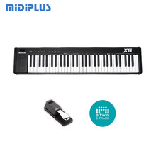midiplus X8 X6 61键音乐键盘 MIDI键盘88键 专业编曲控制器键盘 X6黑色61键+踏板