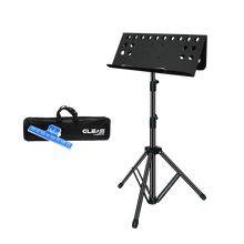 GLEAM 格利姆 可升降折叠乐谱架 吉他贝斯琵琶小提琴二胡长笛古筝架子鼓专业便携式琴谱架曲谱架 【面板折叠款-1.55米】+原装包+乐谱夹