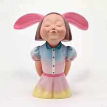 gogoodgoods 构得玻璃钢迷你雕塑桌面摆件客厅装饰装饰品高端艺术礼物礼盒装 我看到了幸福-玫瑰湖畔