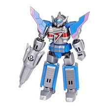 正版奥迪双钻巨神战击队玩具儿童机器人金刚豪华版爆裂战机王变形玩具 可动拼装版太阳战击王534304