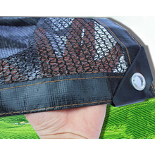 遮阳网3针黑色隔热防晒网园艺花卉阳台庭院绿植遮阴网太阳网 黑色三针(2米*5米)