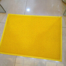 出入平安 地毯黄色地毯欢迎光临出入平安进门口塑料防滑垫花睡神 黄色无字 60cmx80cm