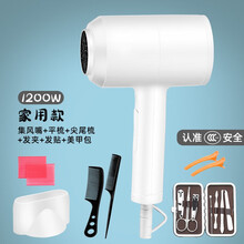 吹风机电吹风机家用理发店大小功率负离子宿舍用学生不伤发电吹风nuomeisi 象牙白1200【大礼包】