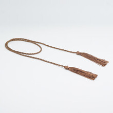 盖酒坛的红布封口布盖布酒布酒缸封坛扎陶瓷酒瓶飘带头巾 流苏绳咖啡色*总长80CM