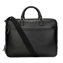 ＜送男友＞MONTBLANC 万宝龙 黑色手提包大号商务公文包 113180