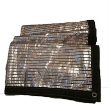 阳光房隔热遮阳网阳台防晒网铝箔网遮阳网阳台屋顶庭院楼顶75% 4X6