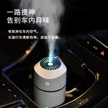 威乐星（Well STar）车载加湿器净化香薰迷你静音抖音车内usb喷雾婴儿孕妇汽车车家两用 乐彩内置电池版【白色】