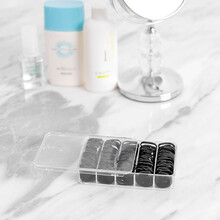 名创优品（MINISO）日本品质强拉不断盒装一次性橡皮筋 黑色大圈100根