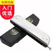 和来HOHNER 经典款255进阶半音阶口琴257新手成人学生初学入门款 257 标准琴格14半音阶