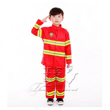 消防员山姆儿童消防表演服装玩具装备套装马甲帽子背包水枪灭火器 消防服 下单备注身高