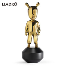 LLADRO雅致 天外来客人形站姿瓷偶 金色 礼物饰品