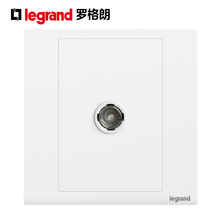 罗格朗（LEGRAND）开关插座面板 朗淳S系列玉兰白色墙壁电源86型暗装清单报价 有线TV 插座