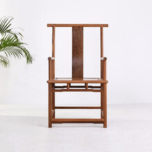 青龙韵阁红木家具非洲鸡翅木（学名：非洲崖豆木）明式官帽椅书桌椅子实木中式靠背椅古典扶手椅办公椅茶椅 官帽椅