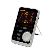 cherub小天使充电电子节拍器节奏器古筝钢琴吉他大小提琴架子鼓乐器配件 WSM-240【银色】节拍+校音