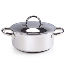 Kisag 16cm 小火锅锅一人一锅 燃气电磁炉通用小锅 三层锅小汤锅锅具