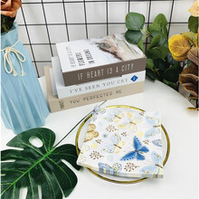 久洁（Jojell）清新花朵印花纸巾酒杯插花纸酒店喜宴摆台装饰创意纸巾20张 款E