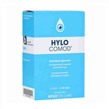 Hylo德国原装进口海I露玻璃酸钠护眼凝胶 滴眼液药水解眼疲劳干涩眼症明目护眼经典版加强型 透明质酸钠滴眼液2X10ml眼部灼热瘙痒异物感