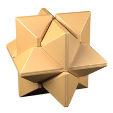 奇艺孔明锁鲁班锁全套小学生益智玩具成人智力高难度玄机盒套装减压休闲玩具 六方宝石