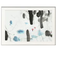 墨斗鱼 杨鹤国画水墨画原作《漫》 客厅装饰画沙发背景墙新中式轻奢挂画现代简约餐厅