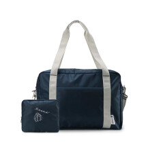 短途出差旅行袋手提式可折叠旅行包便携可套拉杆箱行李收纳包衣物整理袋大容量单肩购物袋 藏青色