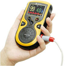 力康100F新生婴儿血氧饱和度测量仪早产儿脉搏血氧心率持续监测仪 100F成人电池版