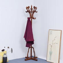 九合铭苑红木家具非洲花梨（学名：刺猬紫檀）衣架 全实木衣帽架卧室挂衣架 明清中式古典落地衣服架 衣架