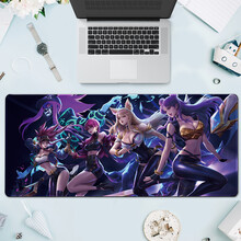 镇魂歌  鼠标垫超大号游戏电竞动漫二次元女生鼠标垫键盘垫加厚桌垫 偶像天团 400*900*4mm