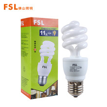 佛山照明（FSL）T3节能灯泡螺旋型标准E27大口11W白光 单支装（量大定制）