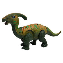 海阳之星 电动恐龙玩具仿真动物模型会下蛋2-3-4岁儿童生日礼物圣诞节 深绿色副栉龙