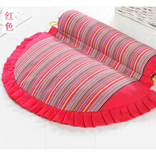 艾草枕头枕头睡觉多功能艾叶枕艾绒枕粗布顾致 红色