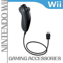 利乐普 WII经典手柄 PRO WII左右手柄加速手柄 牛角柄wii游戏手柄 wii手柄充电电池座充 左弯柄单个（黑）