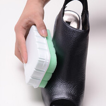 家用创意双面皮鞋刷鞋油刷即亮无色鞋蜡刷子鞋油擦皮鞋海绵擦鞋工具 三个装