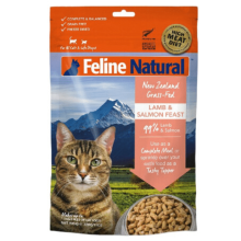K9 Natural冻干猫粮主粮零食猫粮新西兰进口无谷物脱水鲜肉feline猫粮 羊肉帝王鲑320g