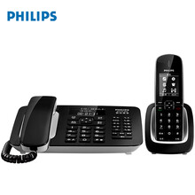 飞利浦（PHILIPS）DCTG492+ 录音子母机电话机  无线座机 办公家用 中文菜单 自动录音 DCTG492+录音子母机（黑色）