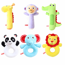 费雪(Fisher-Price)小鹿安抚手抓棒 婴幼儿BB棒玩具 宝宝捏捏叫卡通手抓发声玩偶 六个装